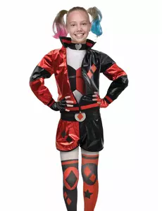 Kostým Harley Quinn pro dívky, Velikost: 8-10 let