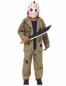 Chlapecký kostým zabijáka s mačetou, Velikost: 10-12 let (142-148 cm)
