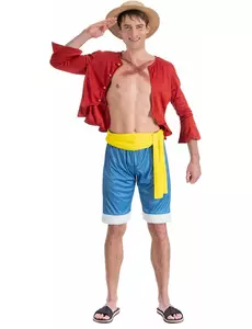 Kostým Luffy One Piece pro dospělé, Velikost: Small