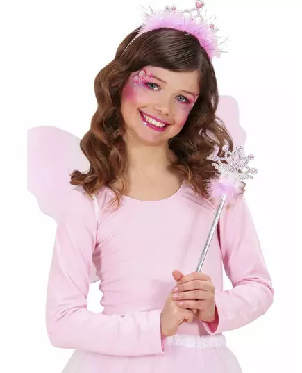 Růžová princeznovská hůlka a tiára