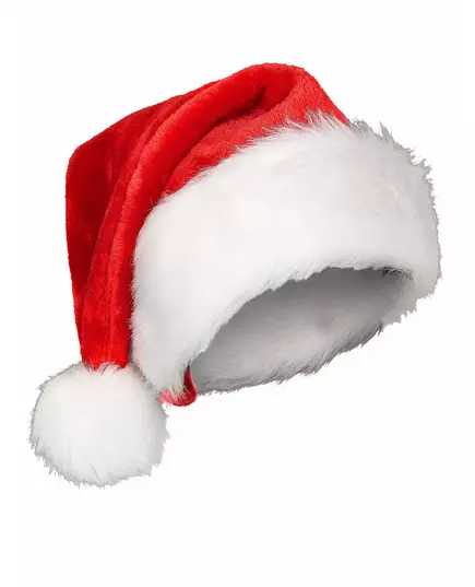 Vánoční čepice s bílým kožíškem