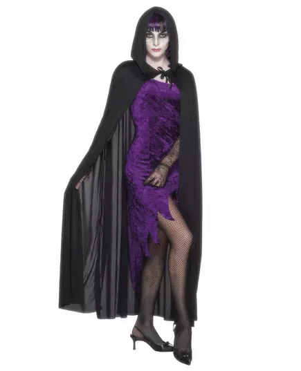 Černý upíří plášť pro dospělé Halloween