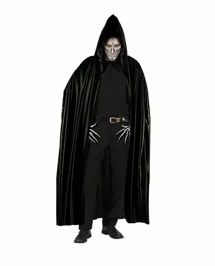 Černý plášť s kapucí pro dospělé