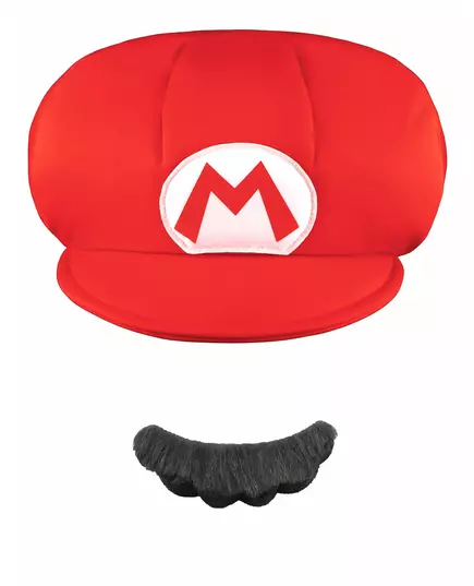 Dětská čepice Mario s knírem