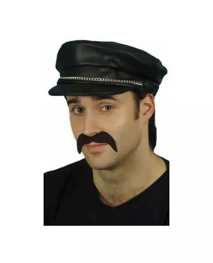 Černá biker čepice pro dospělé