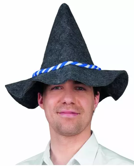 Bavorský klobouk pro dospělé s modro-bílou šňůrkou