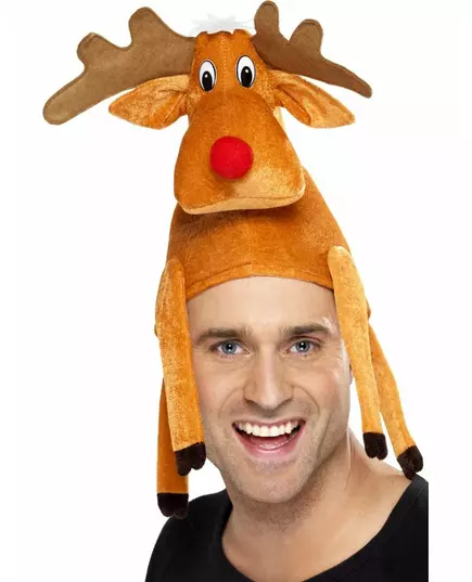 Vánoční sobí čepice pro dospělé