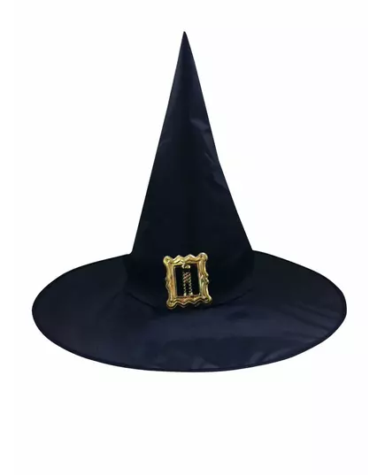Čarodějnický klobouk s přezkou pro dospělé Halloween
