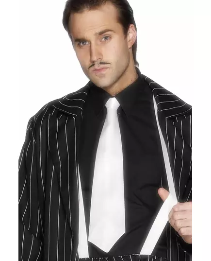 Bílá gangster kravata pro dospělé