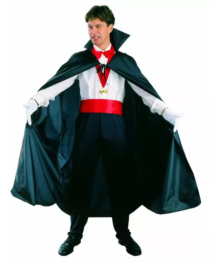 Černý drákulovský plášť pro muže Halloween