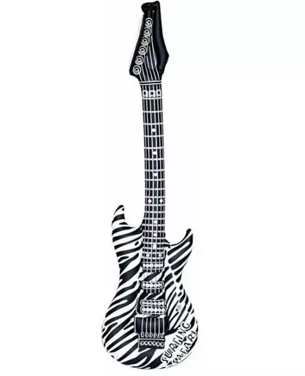 Nafukovací zebra rocková kytara pro dospělé