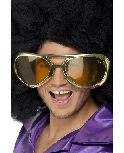 Obří zlaté brýle pro dospělé