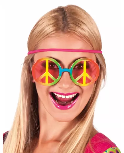 Duhové hippie brýle pro dospělé