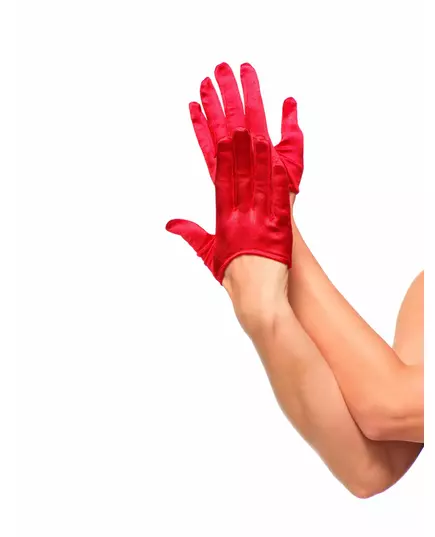 Červené mini rukavice pro ženy