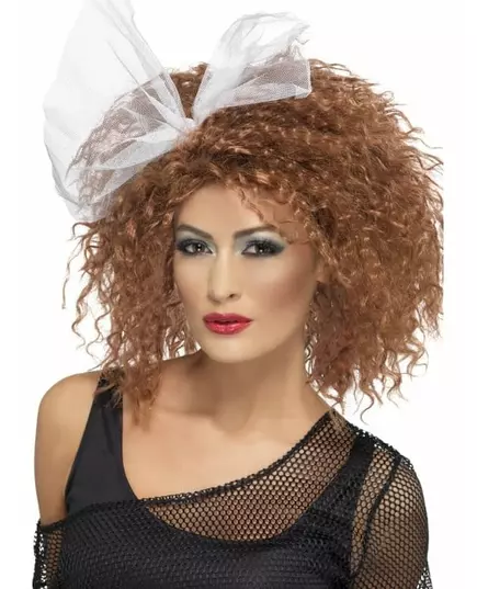 Kaštanová paruka 80. let pro ženy