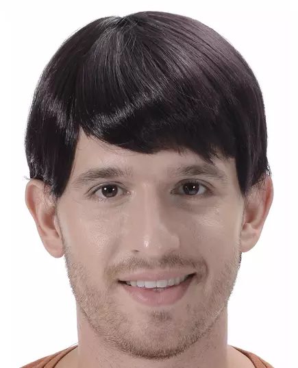 Krátká hnědá paruka pro muže