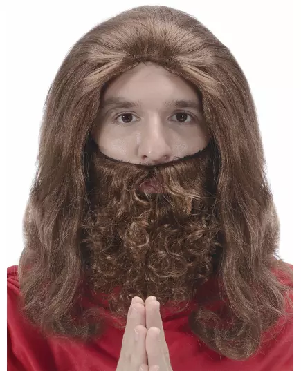 Paruka Ježíše s vousy pro muže