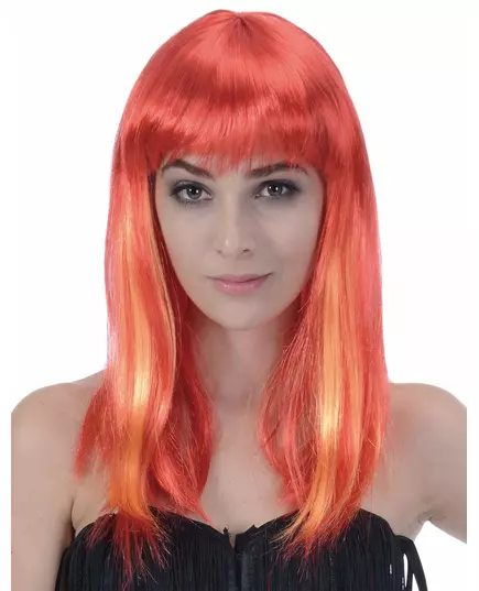Paruka s dlouhými červenými vlasy pro ženy