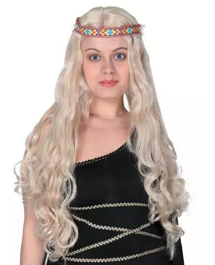 Dlouhá blond hippie paruka pro ženy
