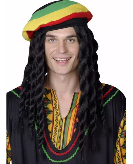 Rasta paruka s kloboukem