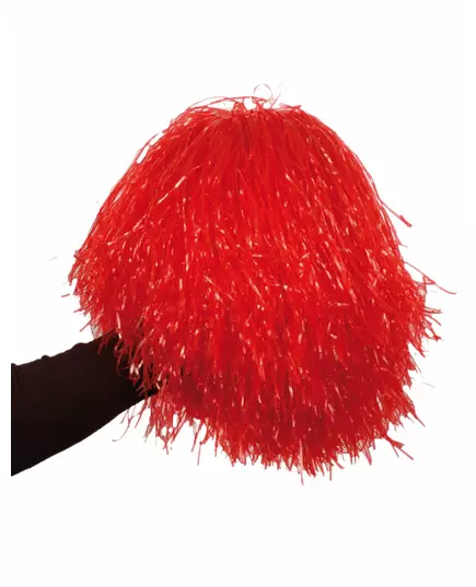 Metalický červený pompon