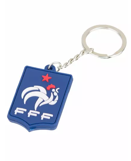 Modrý silikonový přívěsek na klíče France FFF