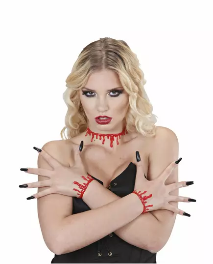 Krvavý choker pro dospělé Halloween