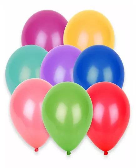 100 vícebarevných balónků 27 cm