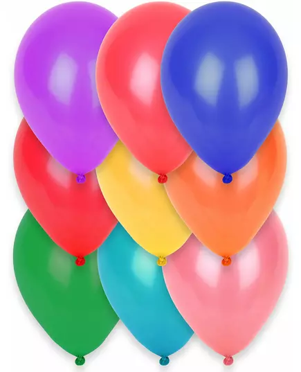 12 vícebarevných balónků 28 cm