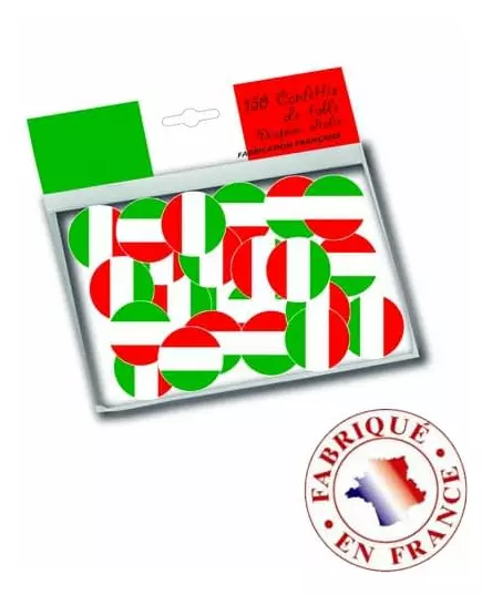 150 konfeti na stůl s italskou vlajkou