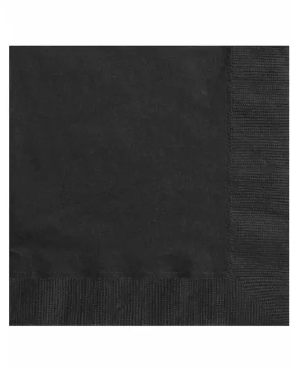 20 černých papírových ubrousků 33 × 33 cm
