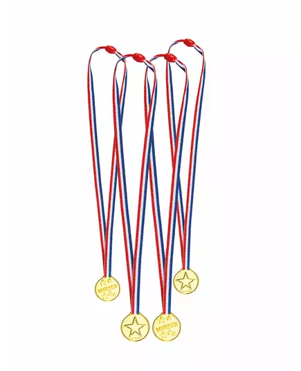 4 mini tříbarevné medaile