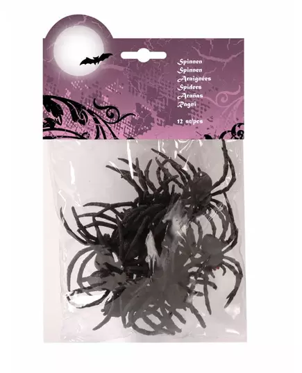 12 halloweenských pavouků