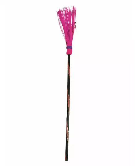 Růžové čarodějnické koště 95 cm