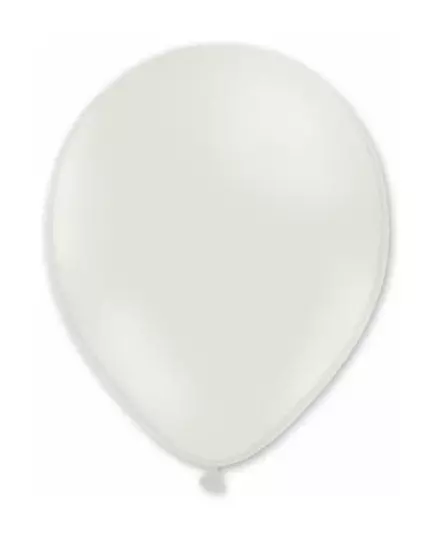 100 bílých balónků 27 cm
