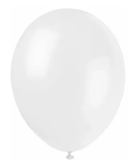 12 bílých balónků 28 cm