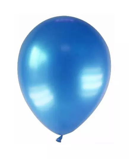 12 tmavě modrých metalických balónků 28 cm