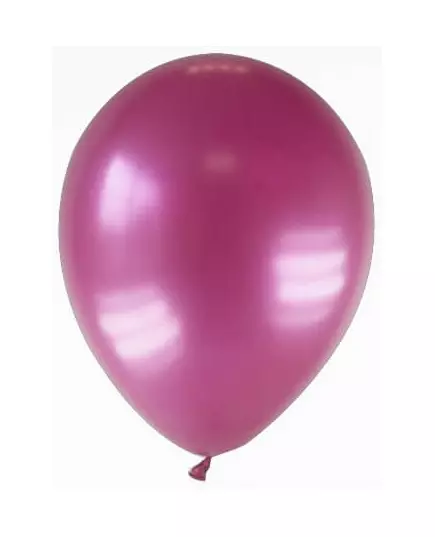 12 vínových metalických balónků 28 cm