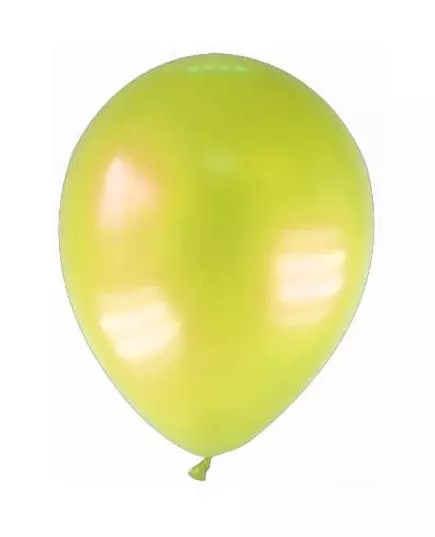 12 žlutých metalických balónků 28 cm