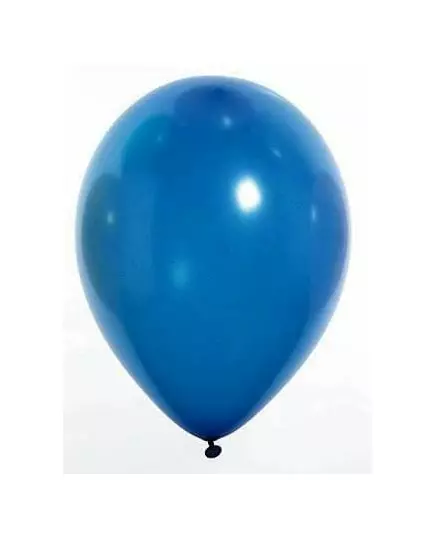 100 modrých metalických balónků 29 cm