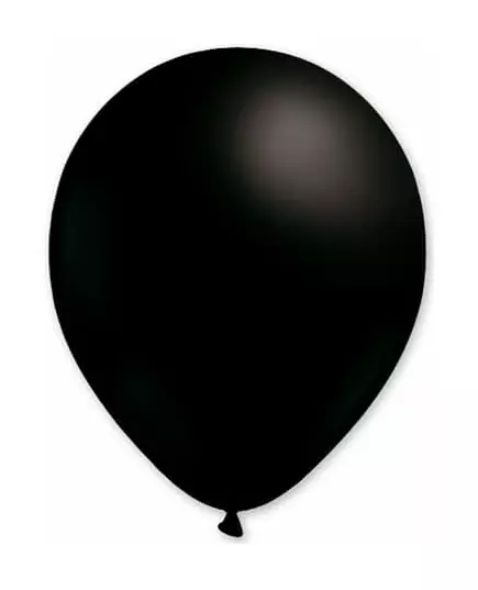 100 černých balónků 27 cm