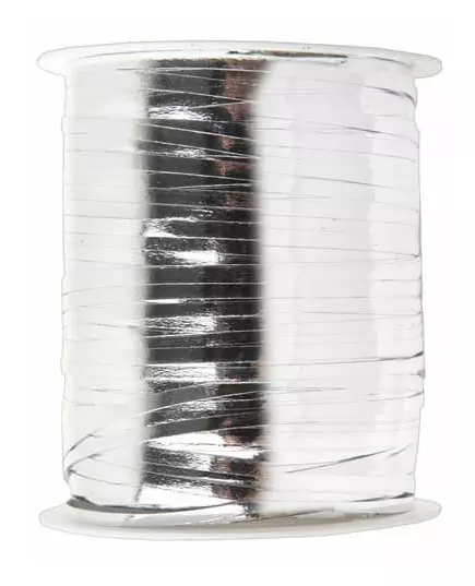 Lesklá stříbrná stuha 3 mm x 25 m