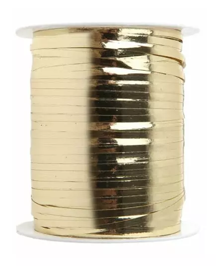 Lesklá zlatá stuha bolduc 3 mm x 25 m