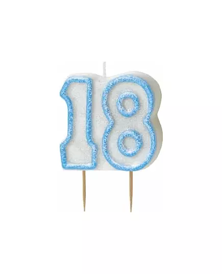 Modrá svíčka Age 18