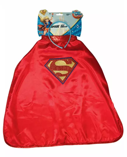 Plášť a čelenka Supergirl Super Hero Girls – dětská sada