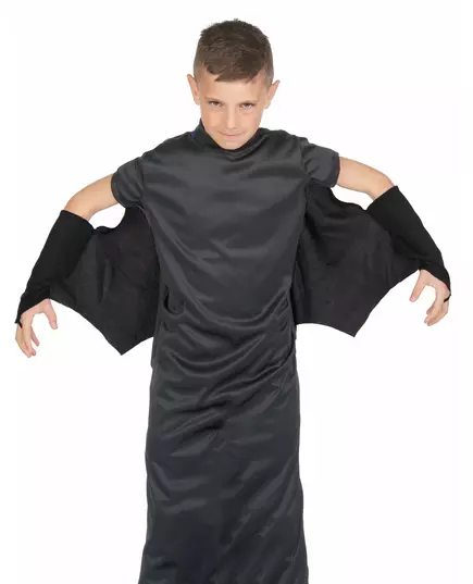 Černý netopýří upíří plášť pro děti Halloween