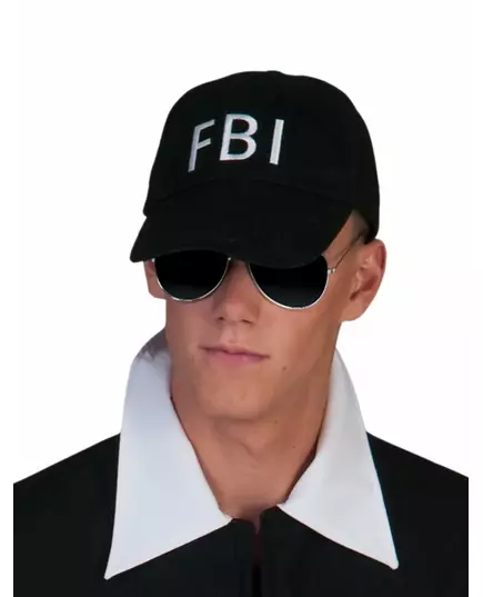 Černá kšiltovka FBI pro dospělé