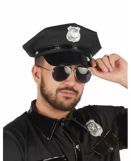 Černá policejní čepice