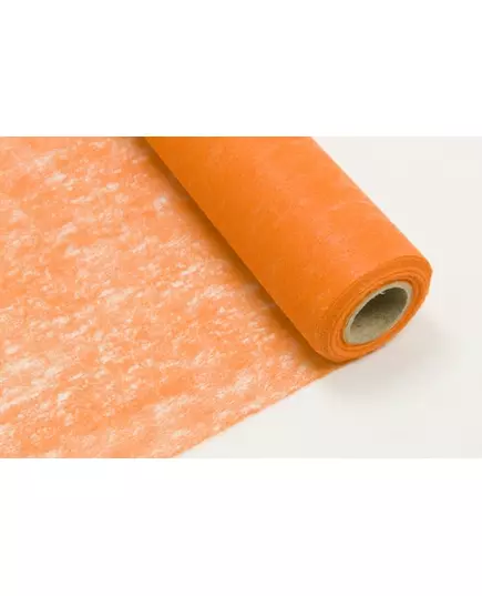 Oranžový netkaný běhoun na stůl 29 cm × 10 m