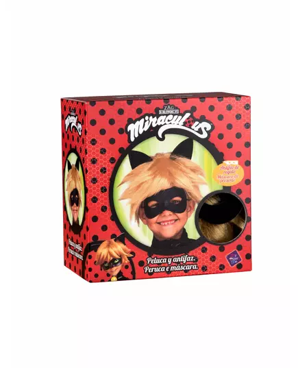 Paruka a maska Miraculous Ladybug a Cat Noir pro děti